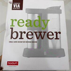 Starbucks Via Ready Brewer With Stainless Travel Mug NIB GREAT GIFT !!